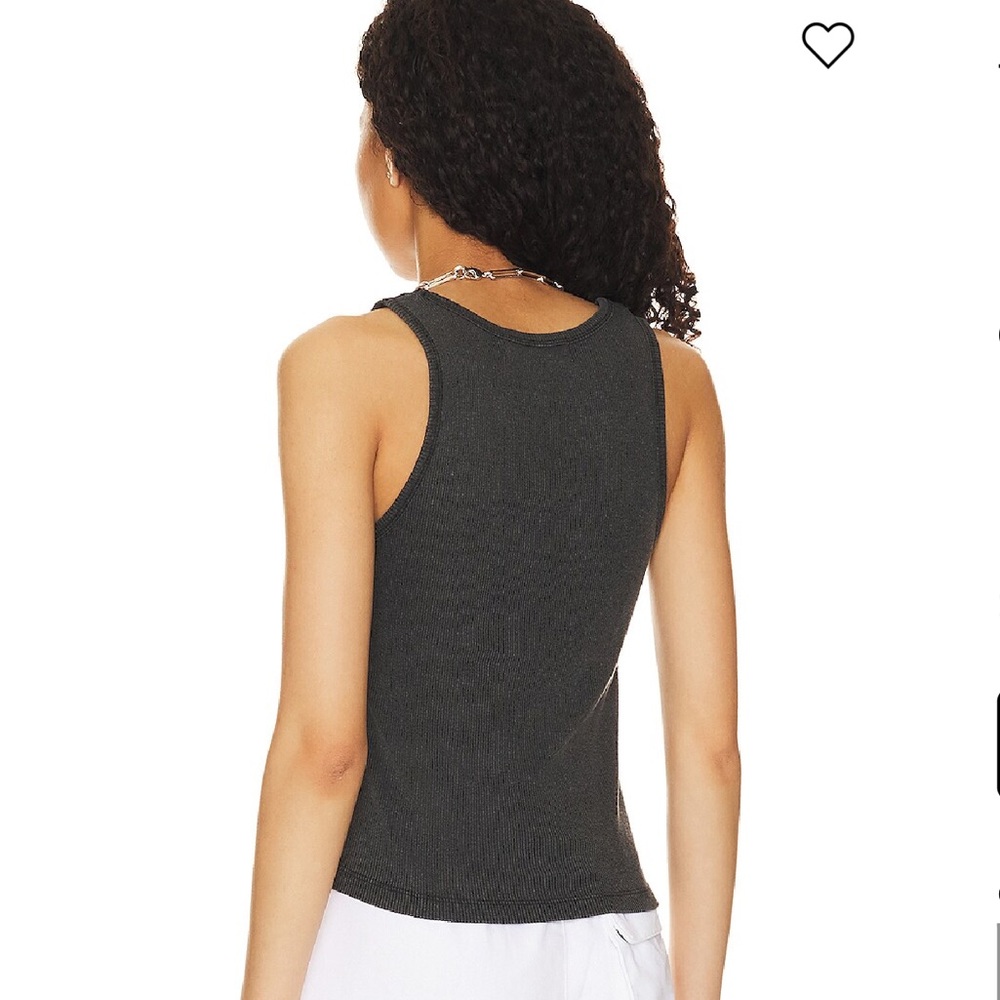 The Laundry Room Chilly Wheelies Rib Tank in Black Snow, Size: S - Picture 3 of 8